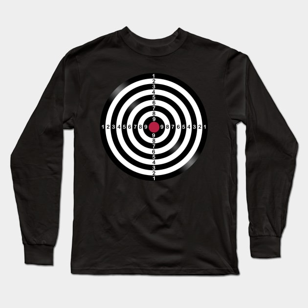 Dart Target Game Long Sleeve T-Shirt by Dellan